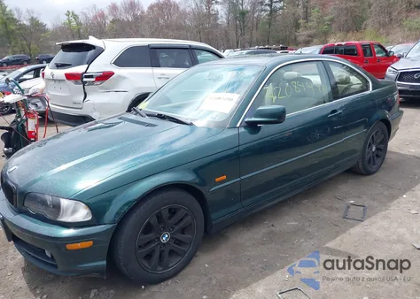 2000 BMW 323Ci из США, поврежденный, VIN WBABM3348YJN85376